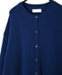 NNSL26513 7GG PLAIN STITCH NYLON/COTTON/WOOL CREW-NECK CARDIGAN