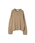 NNSL26513 7GG PLAIN STITCH NYLON/COTTON/WOOL CREW-NECK CARDIGAN