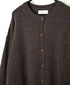 NNSL26513 7GG PLAIN STITCH NYLON/COTTON/WOOL CREW-NECK CARDIGAN