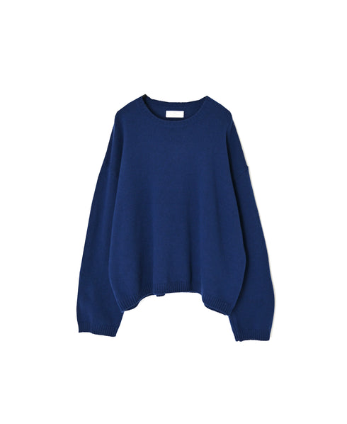 NNSL26514 7GG PLAIN STITCH NYLON/COTTON/WOOL CREW-NECK PULLOVER