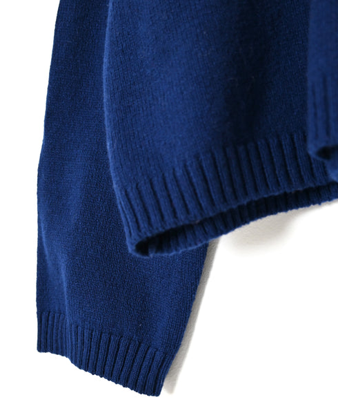 NNSL26514 7GG PLAIN STITCH NYLON/COTTON/WOOL CREW-NECK PULLOVER
