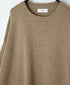 NNSL26514 7GG PLAIN STITCH NYLON/COTTON/WOOL CREW-NECK PULLOVER