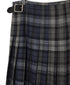 NOD0853 WORSTED WOOL LOW WAIST PLEATS WRAP SKIRT LENGTH 80cm