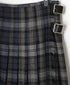 NOD0853 WORSTED WOOL LOW WAIST PLEATS WRAP SKIRT LENGTH 80cm