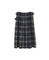 NOD0853 WORSTED WOOL LOW WAIST PLEATS WRAP SKIRT LENGTH 80cm