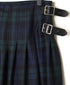 NOD0853 WORSTED WOOL LOW WAIST PLEATS WRAP SKIRT LENGTH 80cm