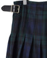 NOD0853 WORSTED WOOL LOW WAIST PLEATS WRAP SKIRT LENGTH 80cm