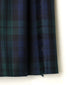 NOD0853 WORSTED WOOL LOW WAIST PLEATS WRAP SKIRT LENGTH 80cm
