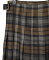 NOD0853 WORSTED WOOL LOW WAIST PLEATS WRAP SKIRT LENGTH 80cm