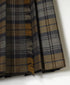 NOD0853 WORSTED WOOL LOW WAIST PLEATS WRAP SKIRT LENGTH 80cm