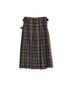 NOD0853 WORSTED WOOL LOW WAIST PLEATS WRAP SKIRT LENGTH 80cm