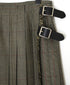 NOD0853 WORSTED WOOL LOW WAIST PLEATS WRAP SKIRT LENGTH 80cm