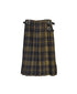 NOD0853 WORSTED WOOL LOW WAIST PLEATS WRAP SKIRT LENGTH 80cm