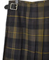 NOD0853 WORSTED WOOL LOW WAIST PLEATS WRAP SKIRT LENGTH 80cm