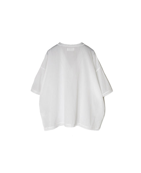 NSL24032 80s COTTON VOILE LACE V-NECK LACE S/SL PULLOVER