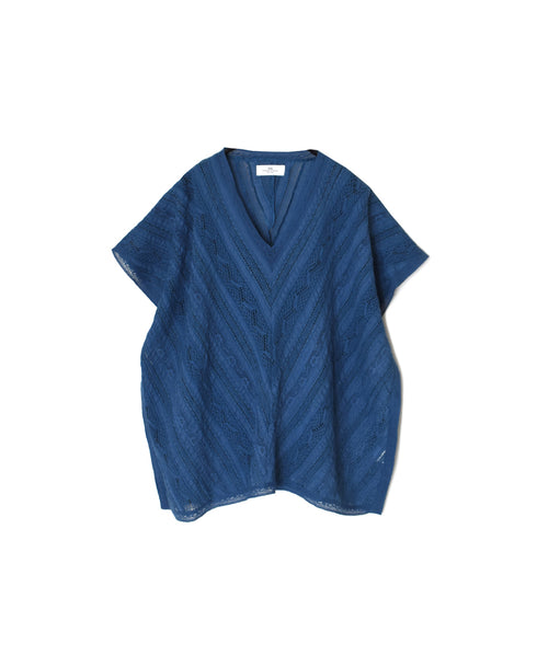 NSL25063 ALL LACE FRENCH/SL PONCHO