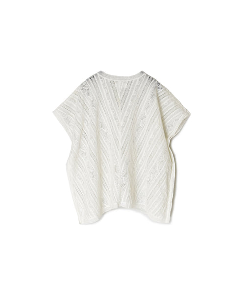 NSL25063 ALL LACE FRENCH/SL PONCHO