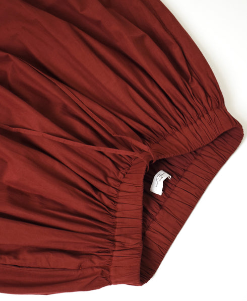 NSL25565 60s CAMBRIC PLAIN GATHERED SKIRT