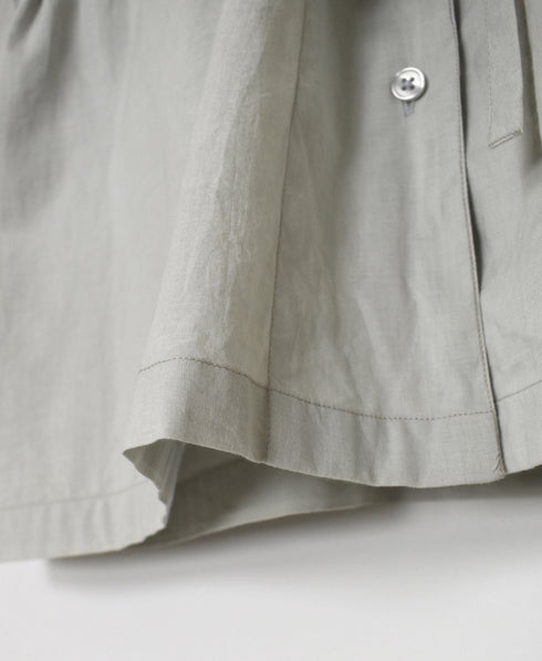 60s CAMBRIC PLAIN REGULAR COLLAR FLAP POCKET SHIRT