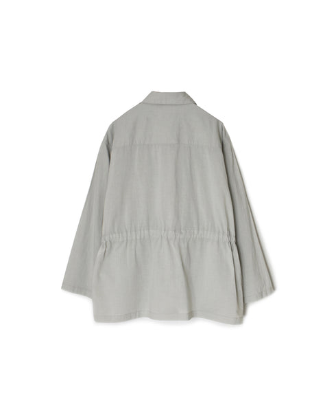 60s CAMBRIC PLAIN REGULAR COLLAR FLAP POCKET SHIRT