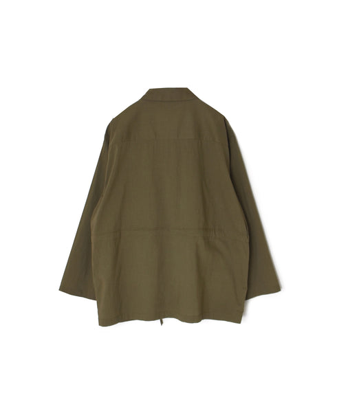 60s CAMBRIC PLAIN REGULAR COLLAR FLAP POCKET SHIRT