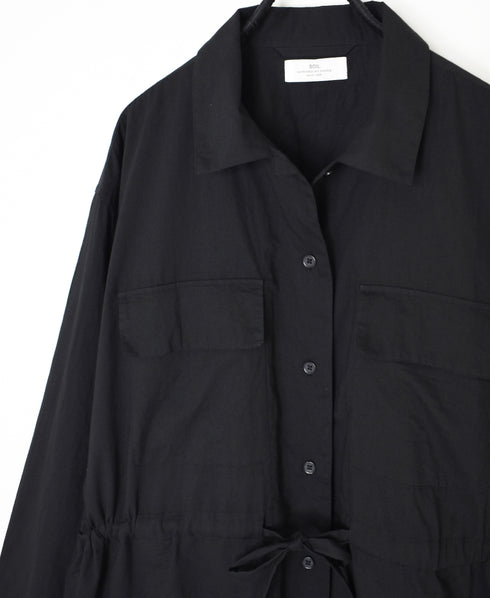 60s CAMBRIC PLAIN REGULAR COLLAR FLAP POCKET SHIRT