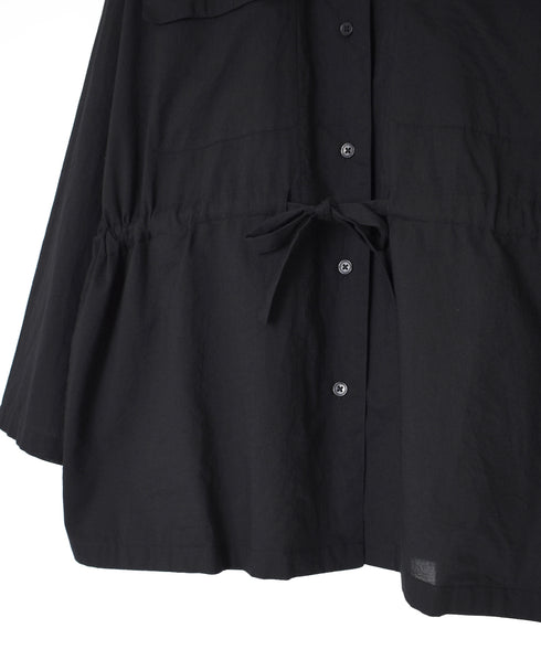 60s CAMBRIC PLAIN REGULAR COLLAR FLAP POCKET SHIRT