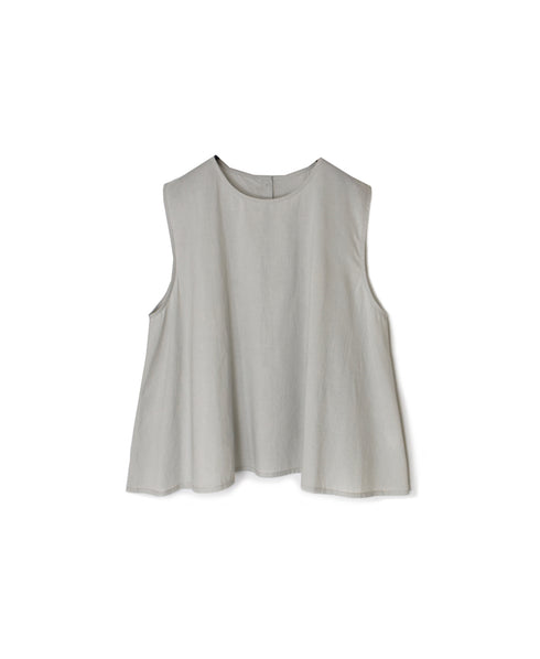 60s CAMBRIC PLAIN BACK OPENING SLEEVELESS SMOCK
