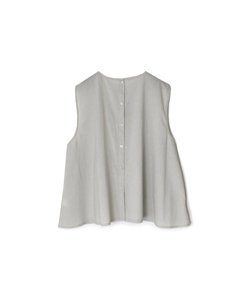 60s CAMBRIC PLAIN BACK OPENING SLEEVELESS SMOCK