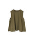 60s CAMBRIC PLAIN BACK OPENING SLEEVELESS SMOCK