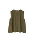 60s CAMBRIC PLAIN BACK OPENING SLEEVELESS SMOCK