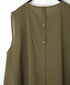60s CAMBRIC PLAIN BACK OPENING SLEEVELESS SMOCK