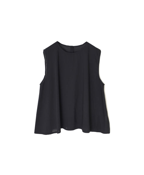 60s CAMBRIC PLAIN BACK OPENING SLEEVELESS SMOCK