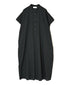 NSL26007 60s CAMBRIC PLAIN BANDED COLLAR FRENCH/SL DRESS