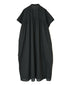 NSL26007 60s CAMBRIC PLAIN BANDED COLLAR FRENCH/SL DRESS