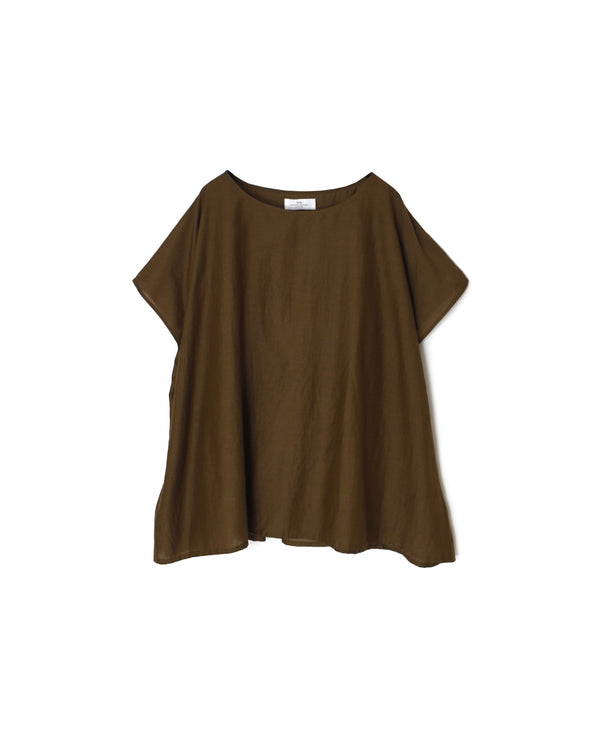 NSL26042 COTTON SILK PLAIN GATHERED SMOCK
