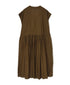 NSL26043 COTTON SILK PLAIN CACHE COEUR DRESS