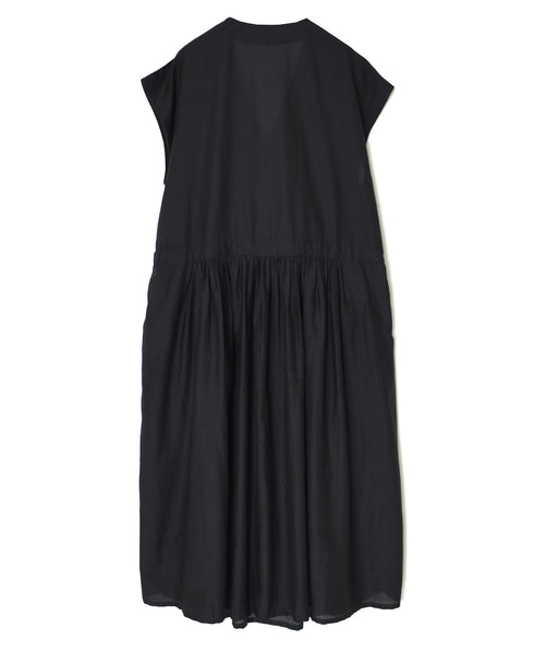 NSL26043 COTTON SILK PLAIN CACHE COEUR DRESS