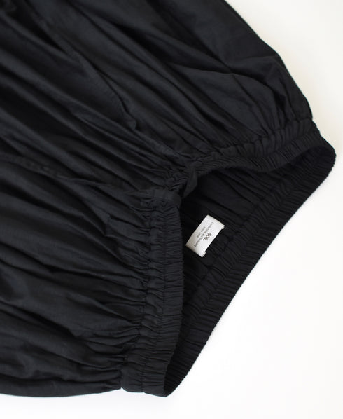 NSL26044 COTTON SILK PLAIN GATHERED SKIRT