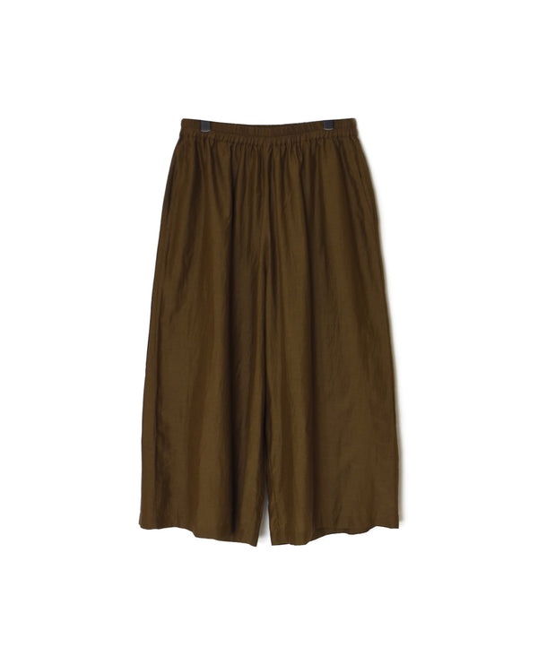 NSL26045 COTTON SILK PLAIN WIDE EASY PANTS