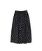 NSL26057 80s COTTON VOILE DOT PRINT PATCHWORK GATHERED SKIRT