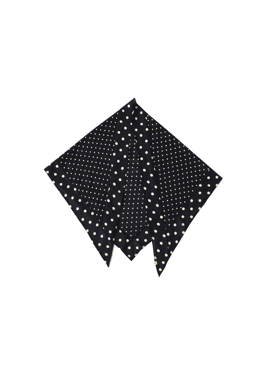 NSL26058 80s COTTON VOILE DOT PRINT TRIANGLE STOLE – Narumi