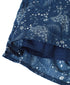 NSL26065 80s VOILE LEAF & FLOWER PRINT GATHERED SKIRT