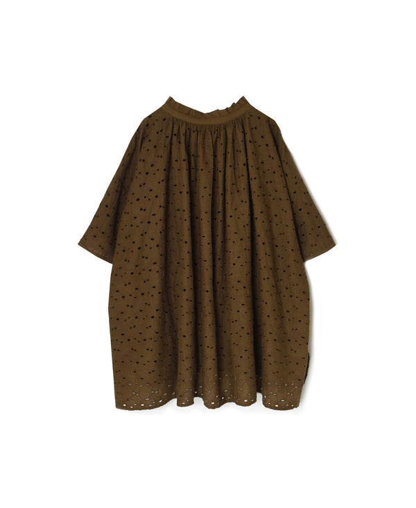 NSL26083 ALL HEMLA FRILL & STRING GATHERED SHIRT