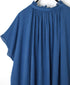NSL26092 80s COTTON VOILE LACE LACE&STRING COLLAR GATHERED SHIRT