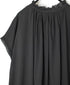 NSL26092 80s COTTON VOILE LACE LACE&STRING COLLAR GATHERED SHIRT