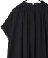 NSL26092 80s COTTON VOILE LACE LACE&STRING COLLAR GATHERED SHIRT