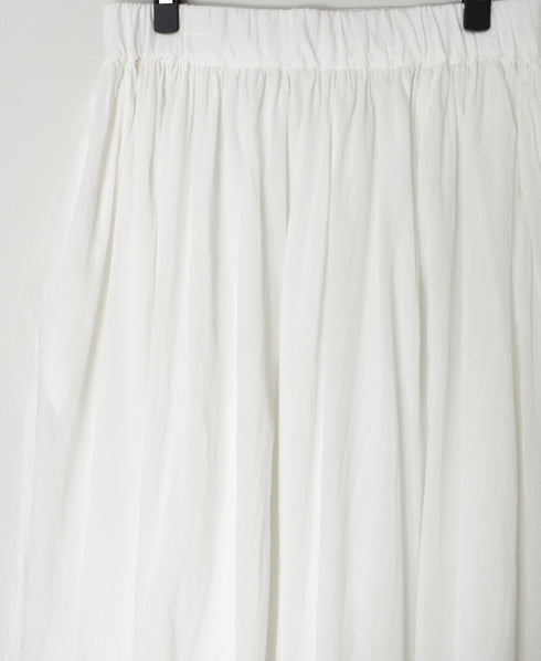 NSL26093 80s COTTON VOILE LACE GATHERED SKIRT