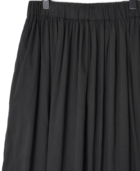 NSL26093 80s COTTON VOILE LACE GATHERED SKIRT