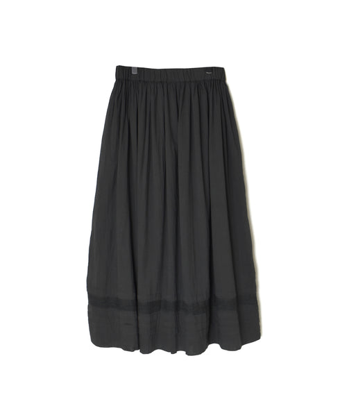 NSL26093 80s COTTON VOILE LACE GATHERED SKIRT